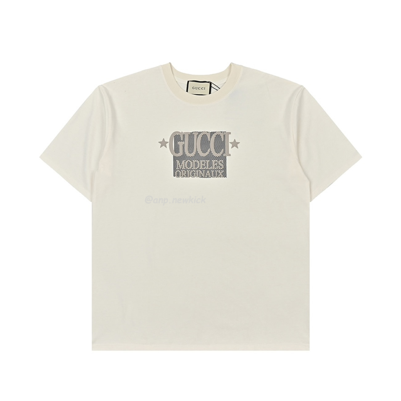 Gucci 24ss Star Tag G Letter Printed Short Sleeved T Shirt (2) - newkick.app